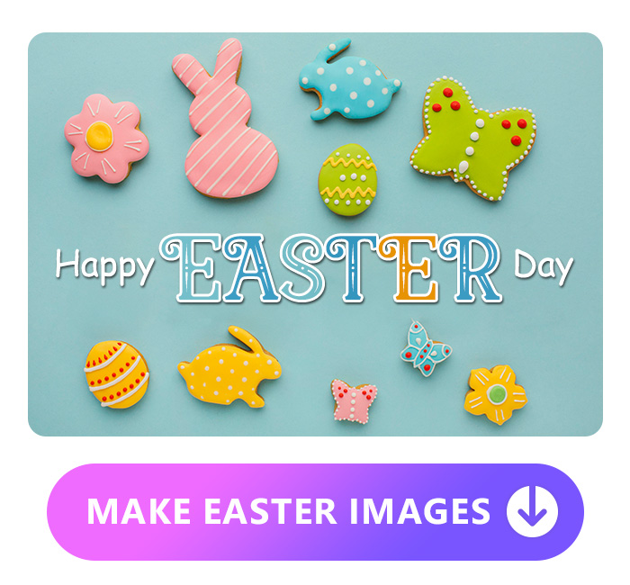 Easter wishes made with PhotoDirector